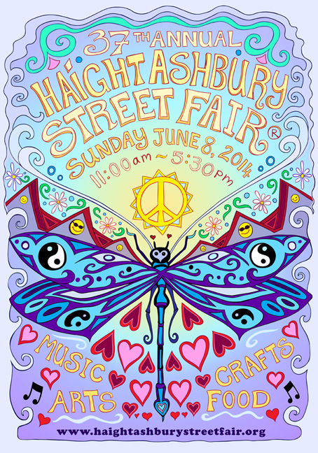 Haight-Asbury Street Fair Postcard 2015