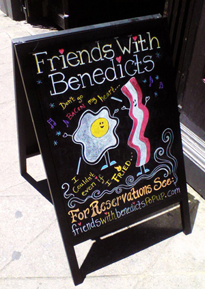 Friends with Benedicts at Ma