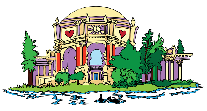 Palace of Fine Arts Illustration