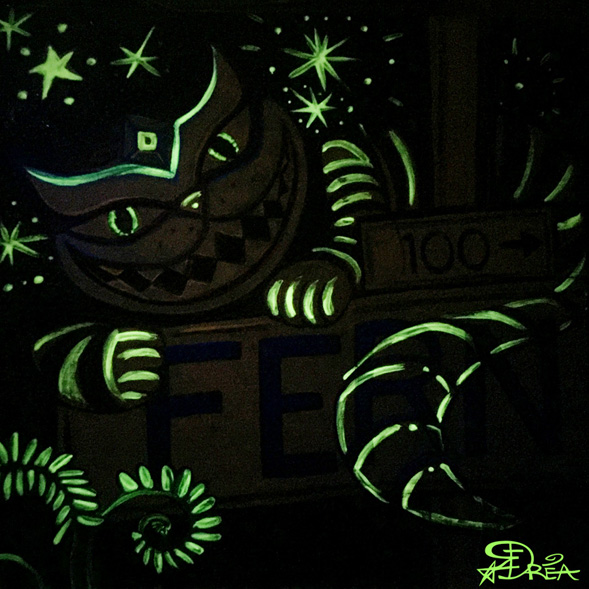 Cheshire Cat in Fern Alley Glow